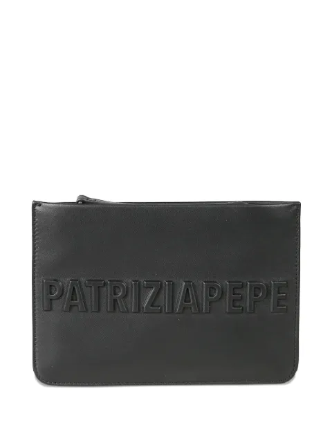 Patrizia Pepe embossed clutch bag