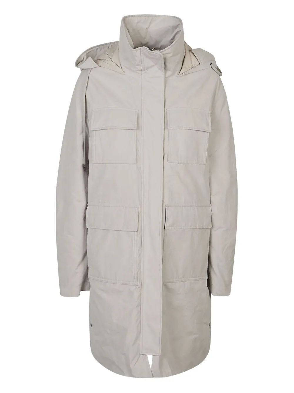 Herno Multi-pocket Hooded Parka In Neutral