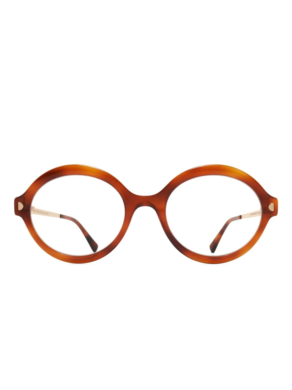 Mykita Noomi Round Frame Glasses In Brown