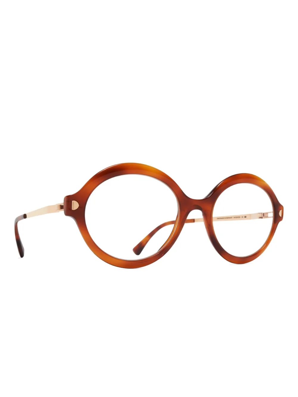 Mykita Noomi Round Frame Glasses In Brown
