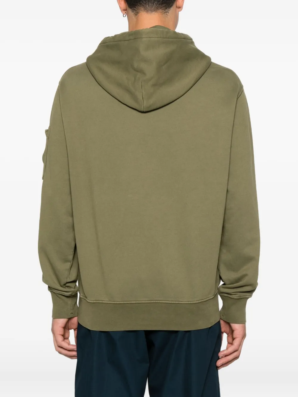 C.P. Company Katoenen hoodie met lens-detail Groen