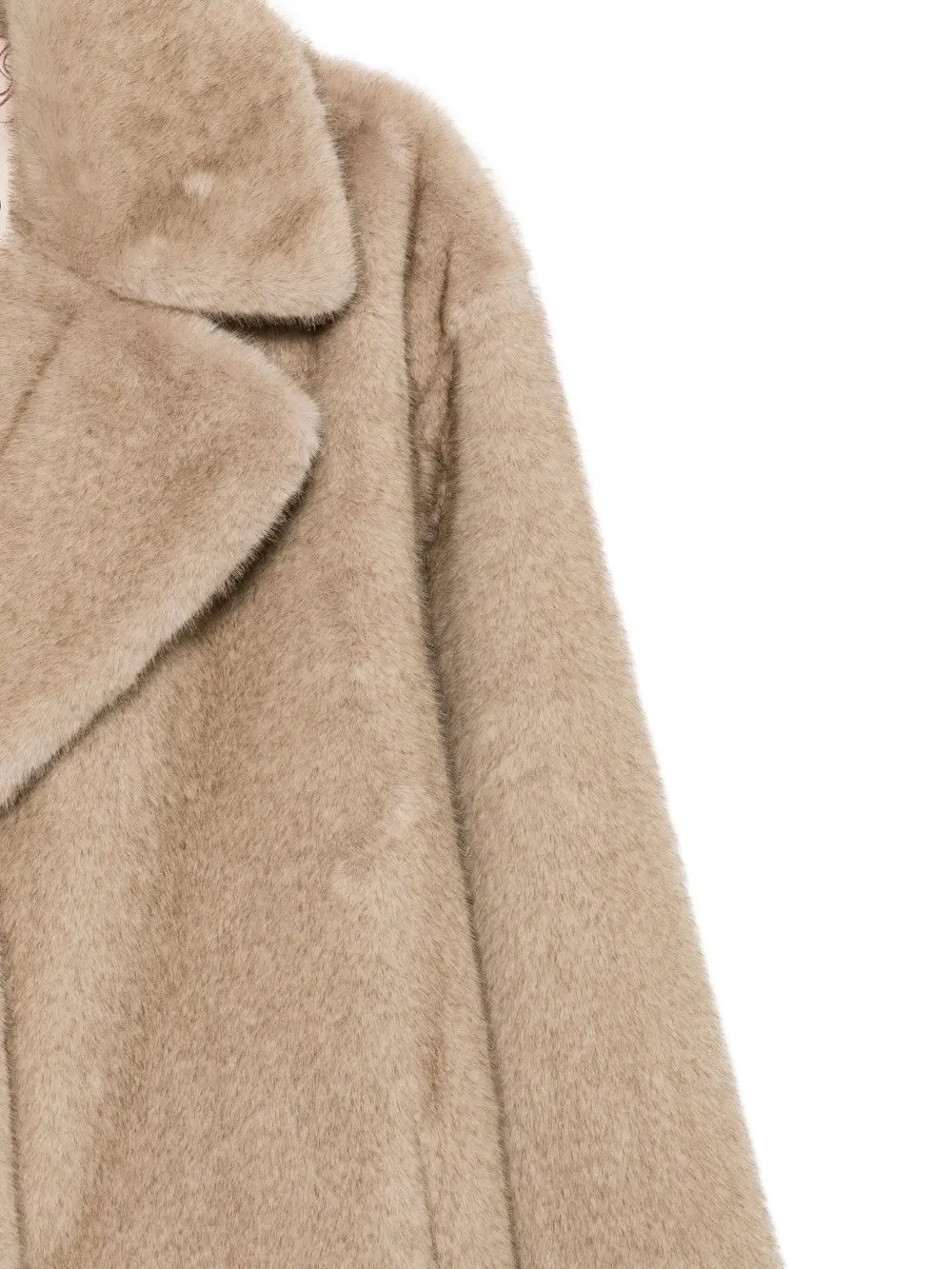 Herno Jas met textuur en ceintuur Bruin