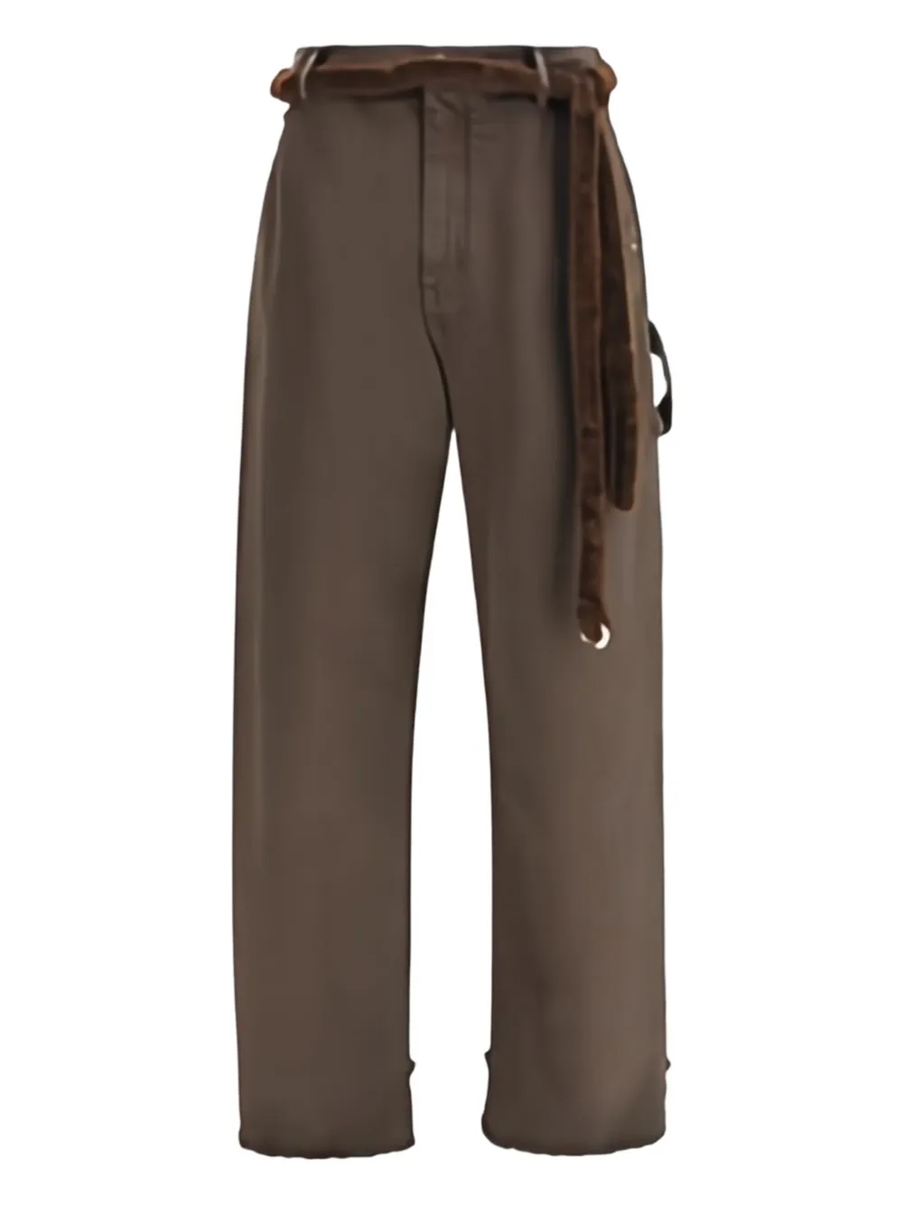 DARKPARK Lisa belt-loops trousers | Brown | Image 1