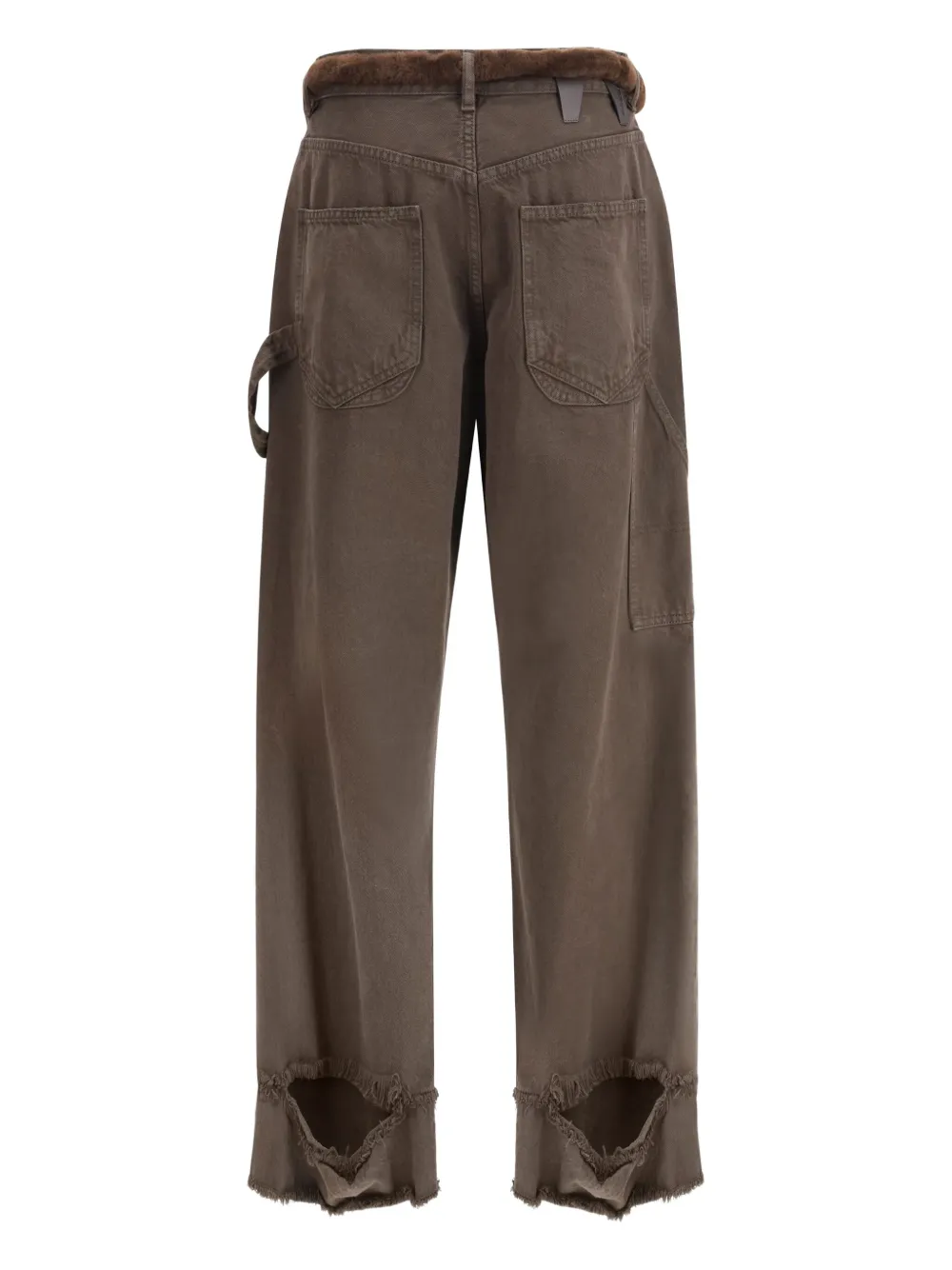 DARKPARK Lisa broek met riemlussen - Bruin
