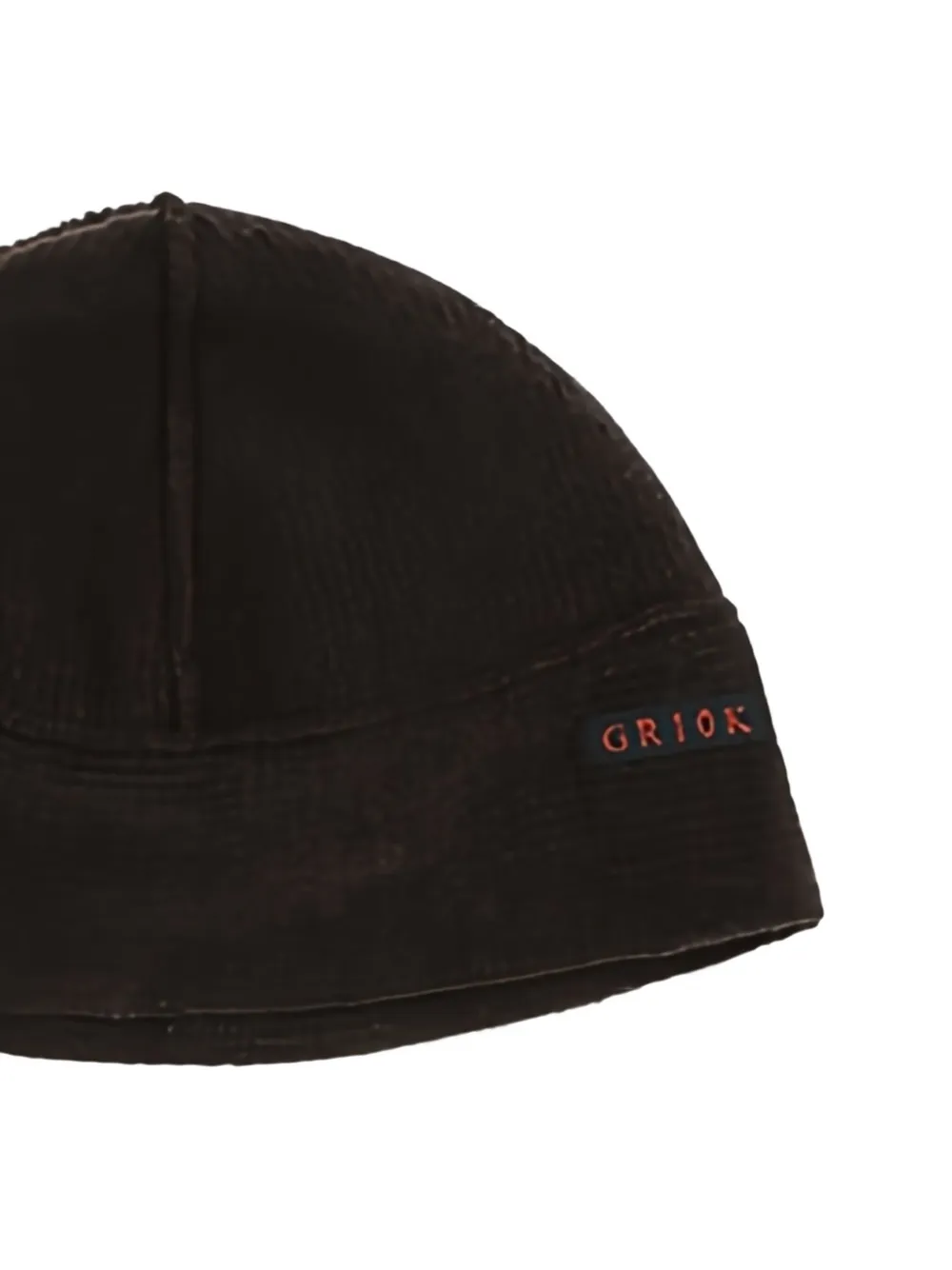 Gr10k Felted Logo Beanie Hat In Brown