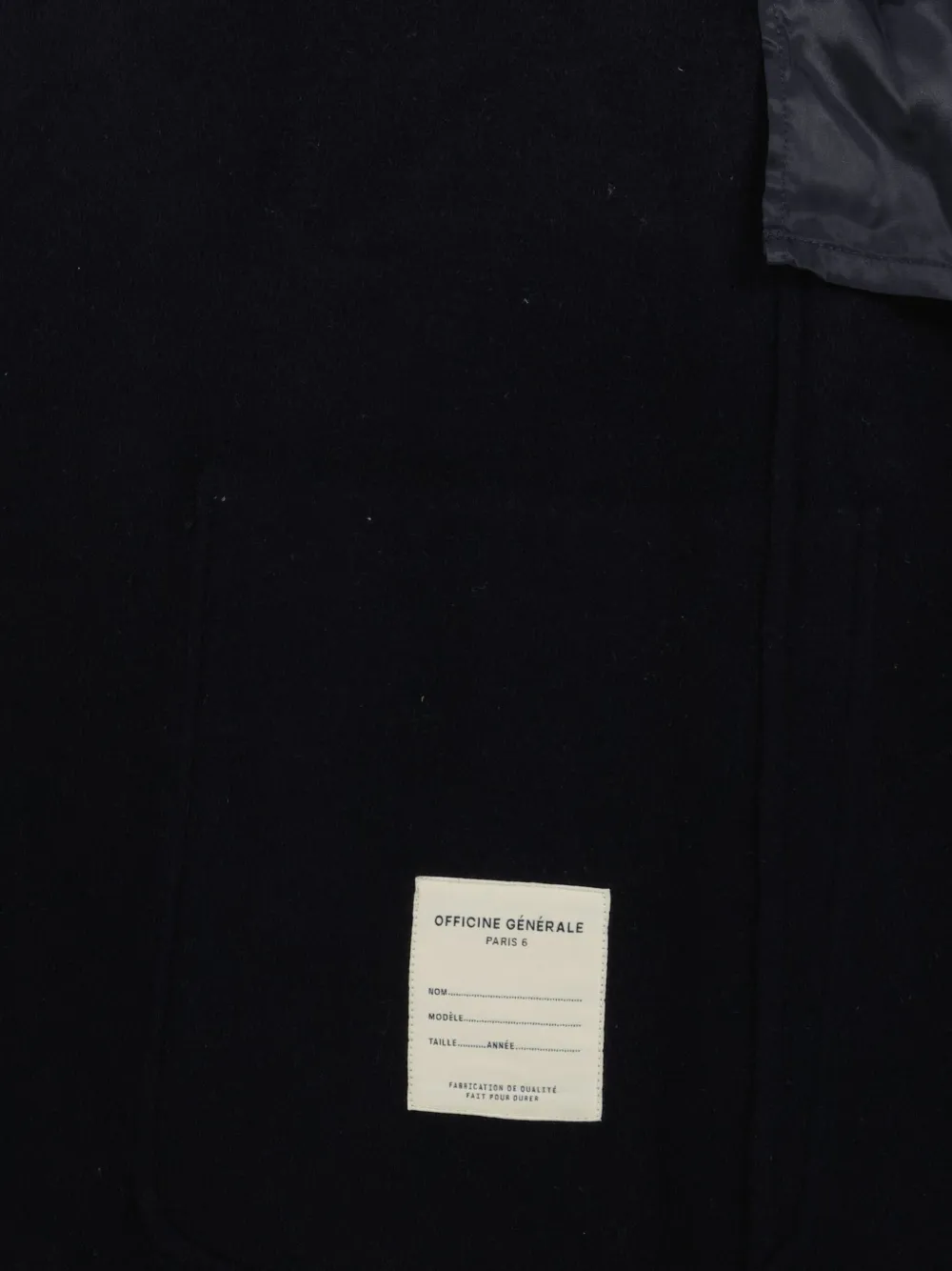 Officine Generale Bryce Coat In Blue