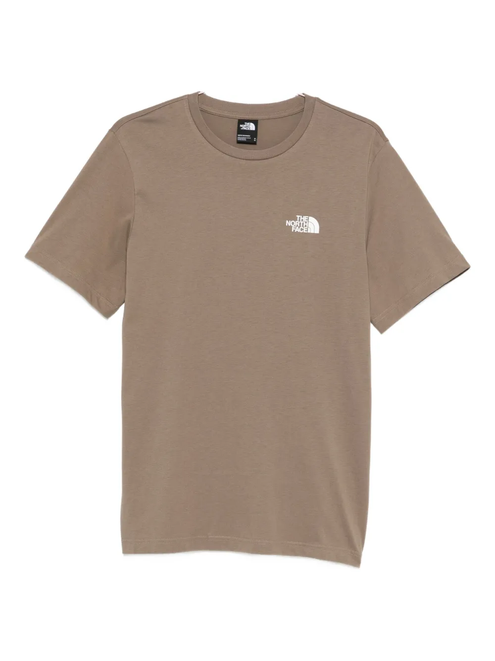 The North Face logo-print T-shirt - Marrone