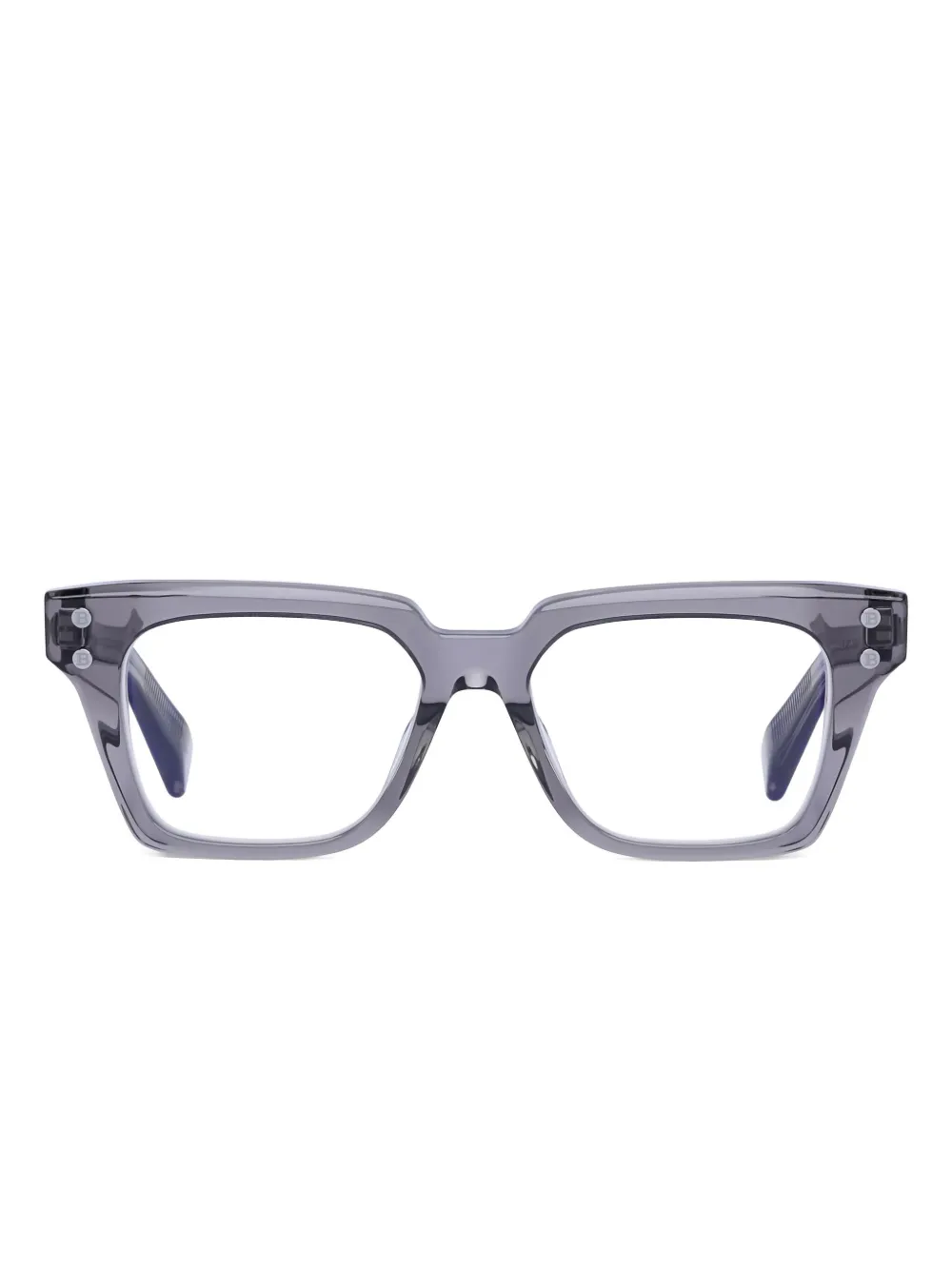 Balmain Eyewear square-frame glasses | Grey | Image 1