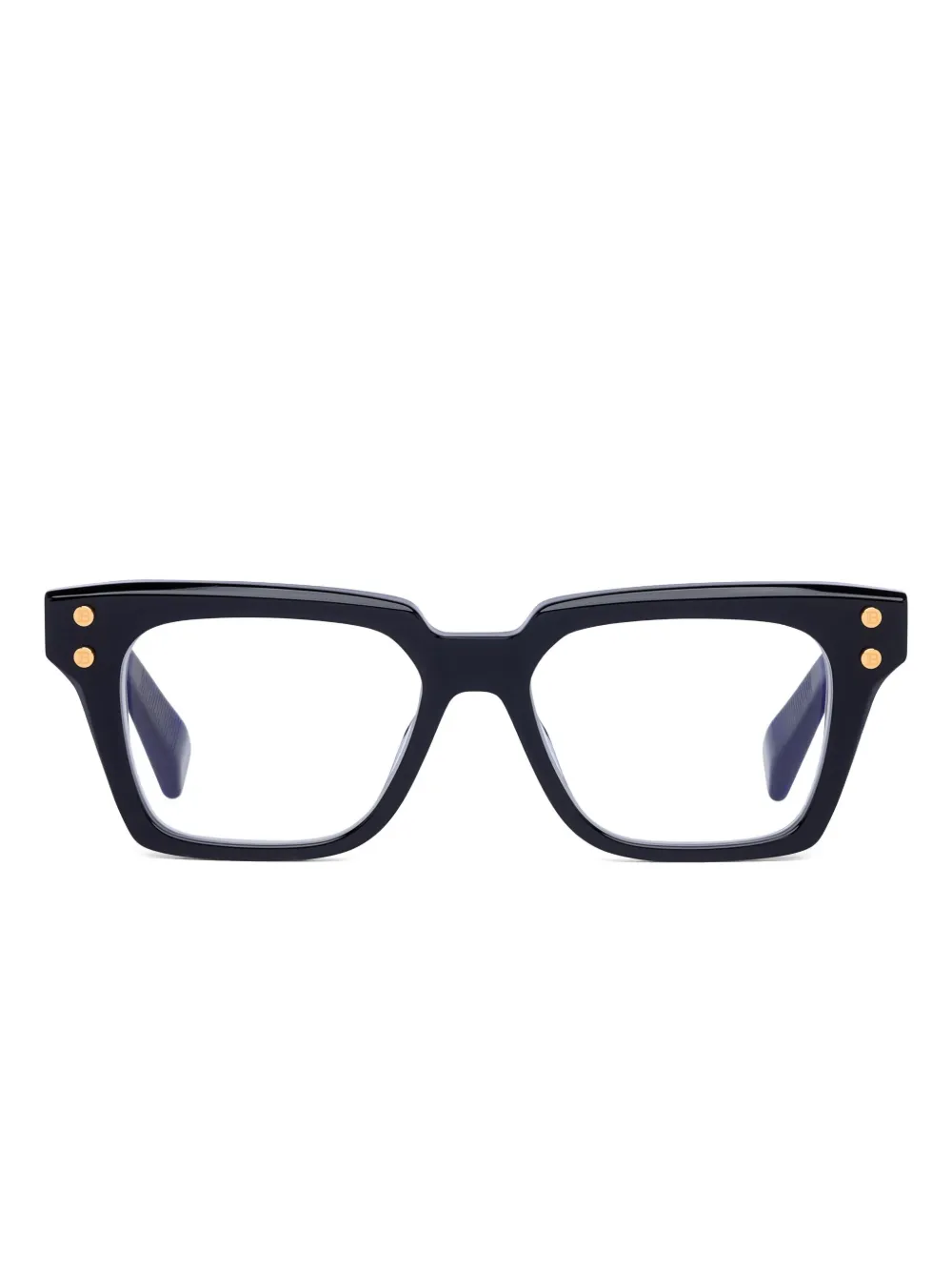 Balmain Eyewear stud square-frame glasses | Black | Image 1