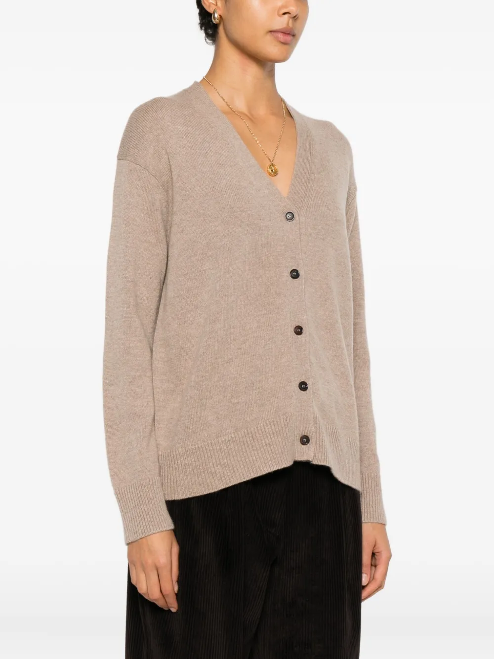 'S Max Mara Vest met V-hals en knoopsluiting Bruin