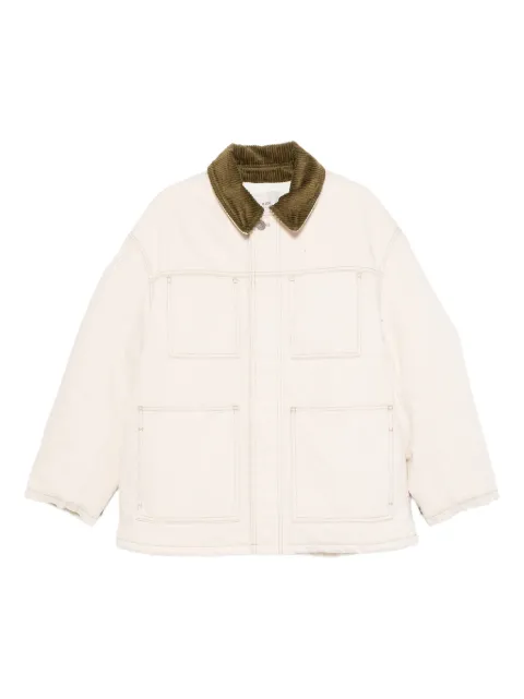 AMI Paris corduroy-collar pocket jacket