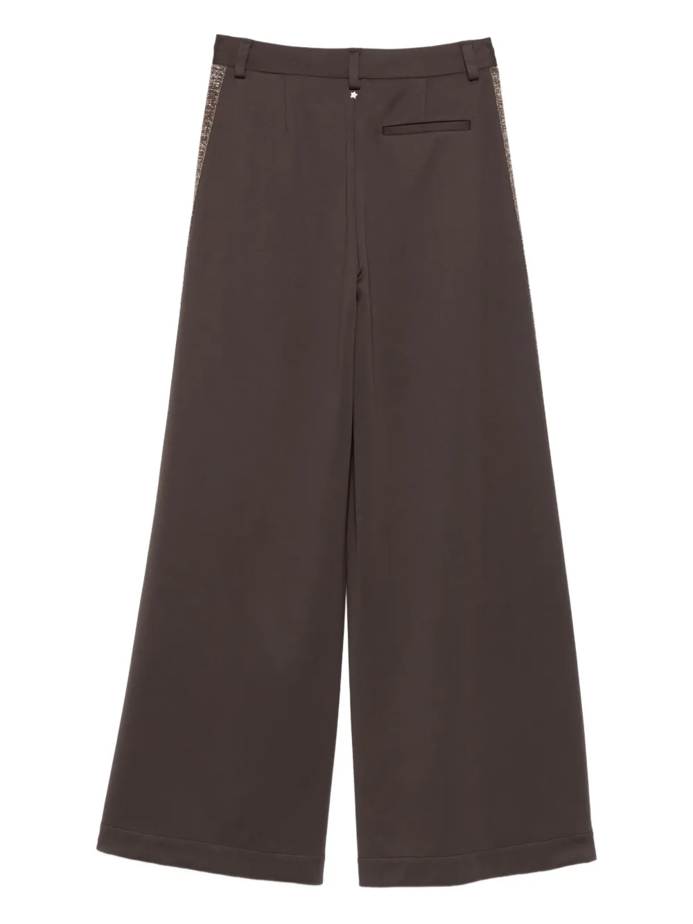 Lorena Antoniazzi Zip-detail Trousers In Brown