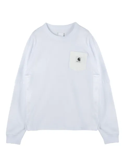 sacai xCarhartt WIP pocket-chest long-sleeve T-shirt