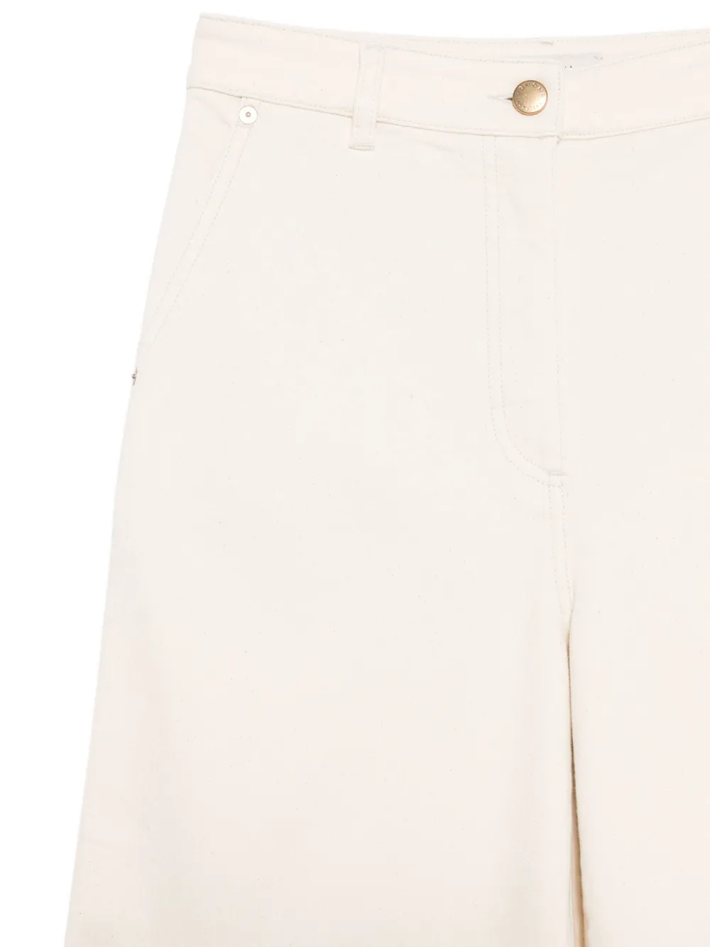 Agnona Cotton Trousers In Neutral
