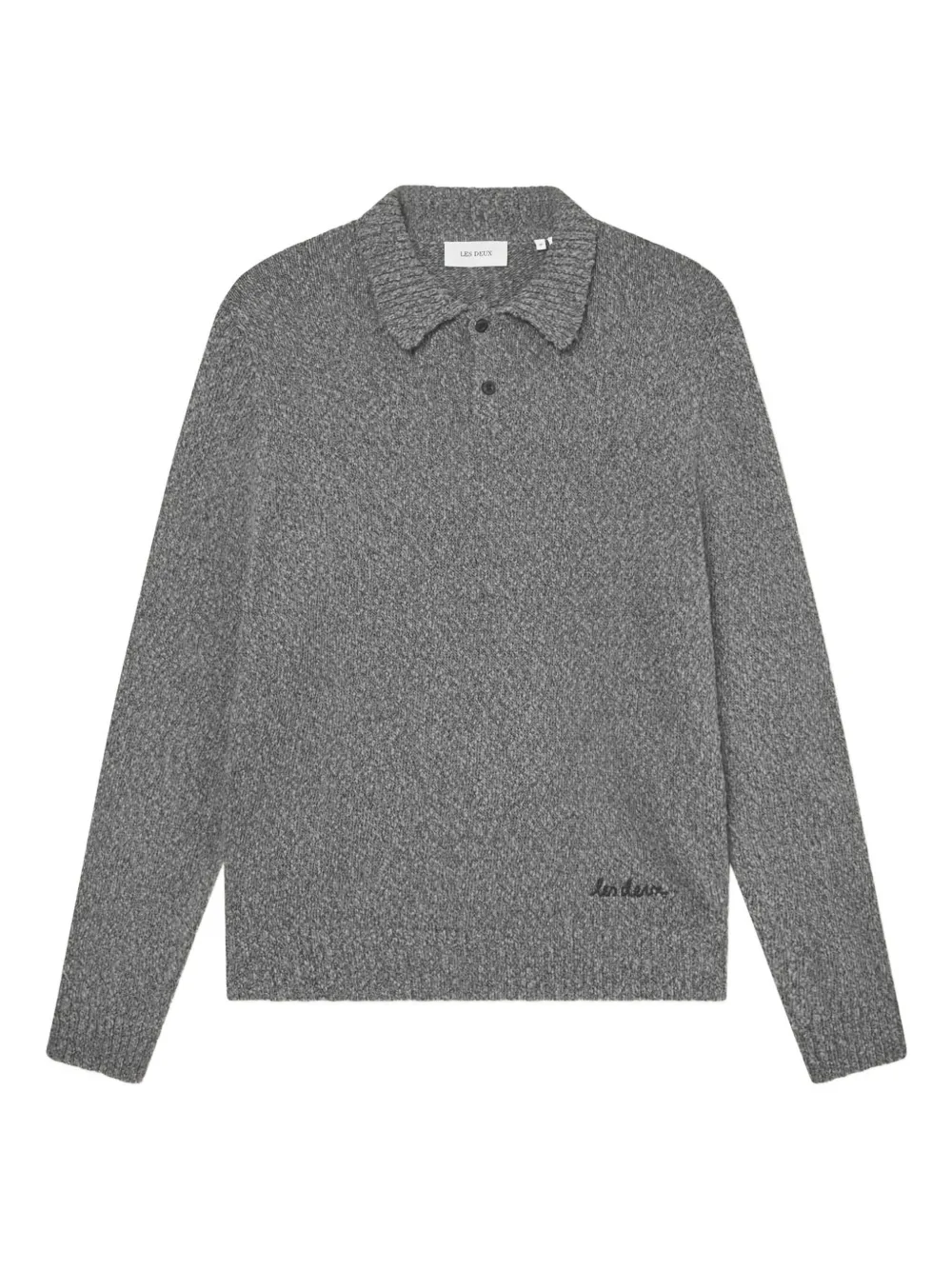 Les Deux cotton polo shirt | Grey | Image 1