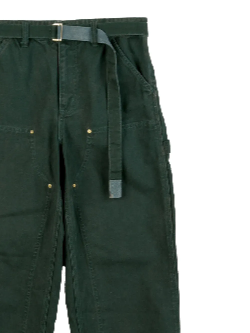 sacai x Carhartt WIP broek met ceintuur Groen