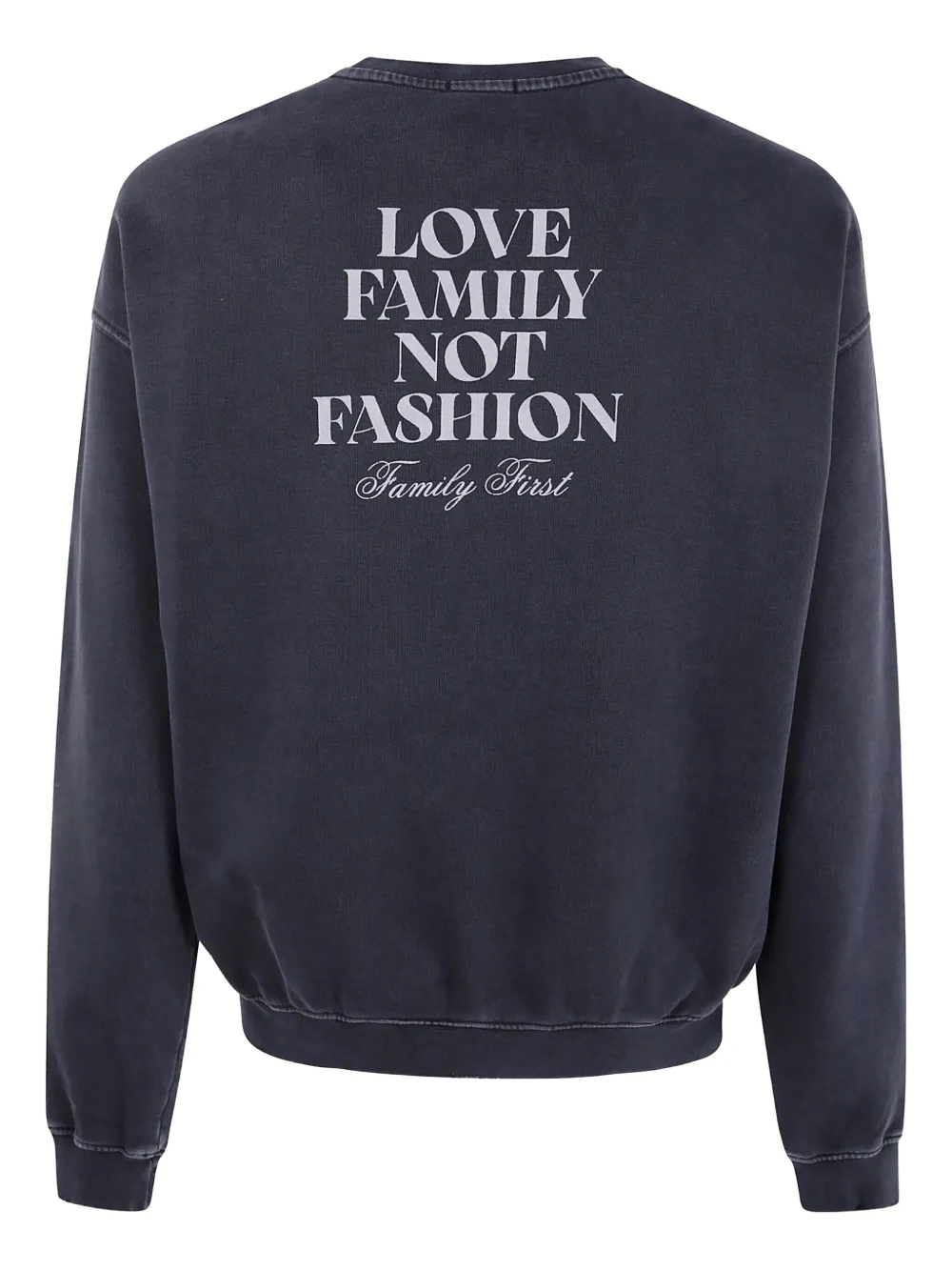 Family First Crew-neck Sweatshirt In Blue