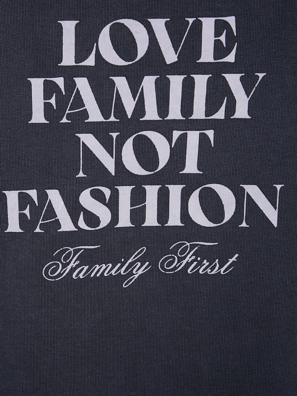 Family First Crew-neck Sweatshirt In Blue