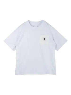 Sacai x Carhartt WIP ポケットディテール Tシャツ | ブラック