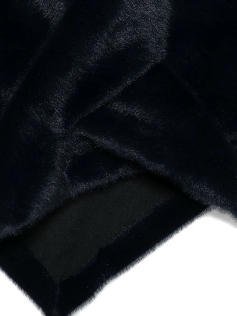 Herno Faux Fur Scarf In Blue