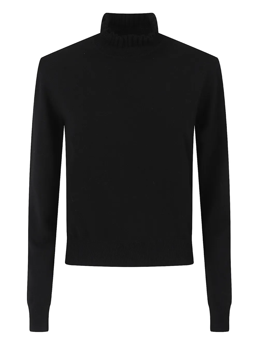Alexander Mcqueen Ribbed-trim Sweater In Black
