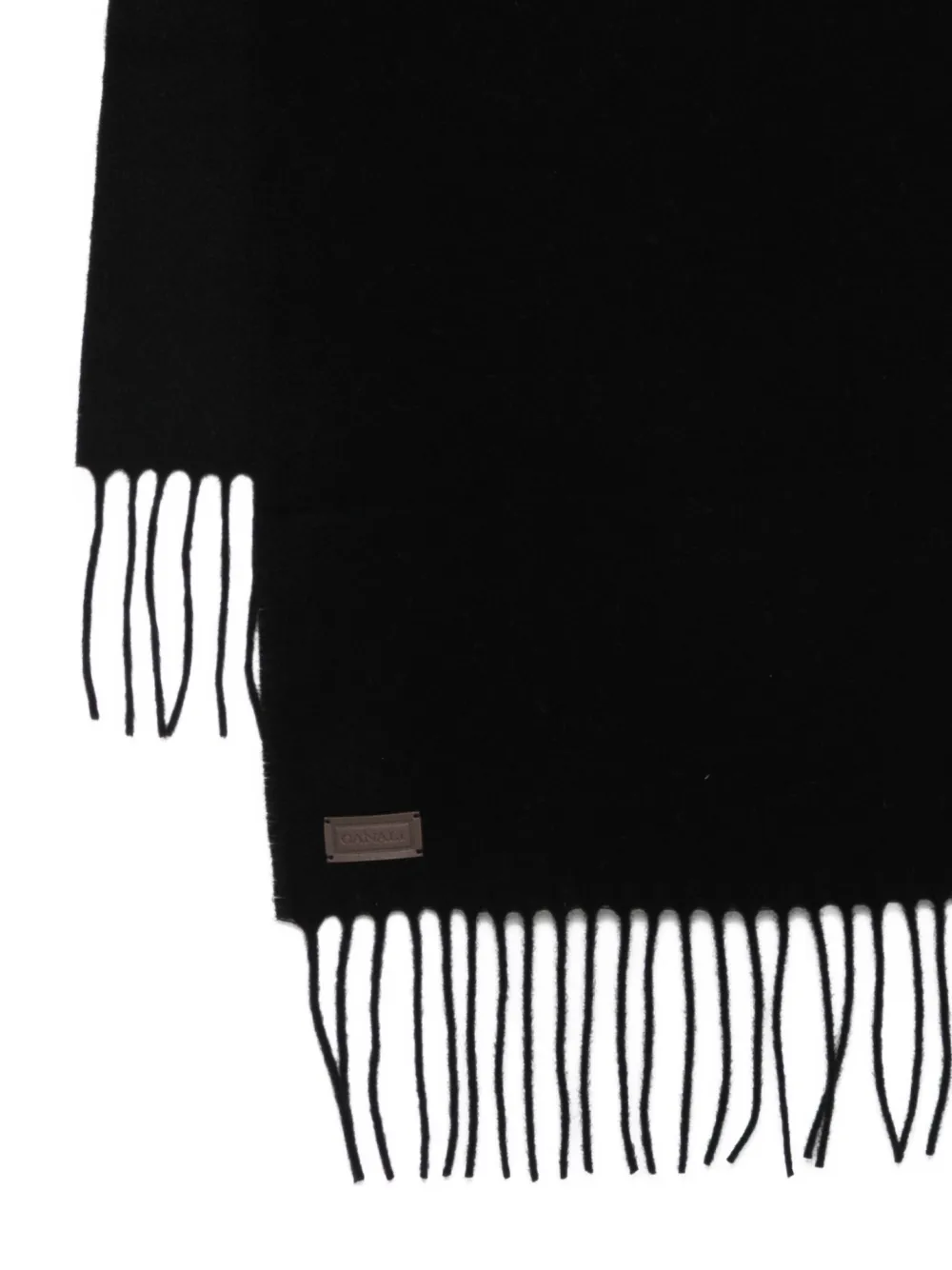  Canali Bufanda Con Flecos - Negro 
