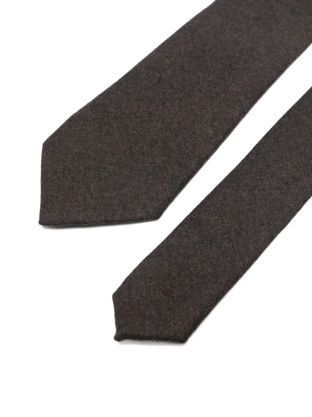  Canali Patterned Tie - Brown 
