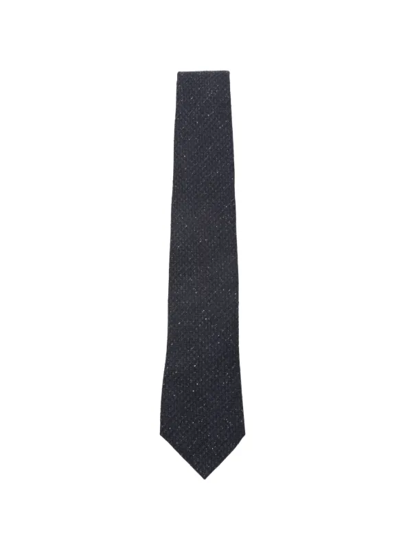 Canali Patterned Tie in Blue