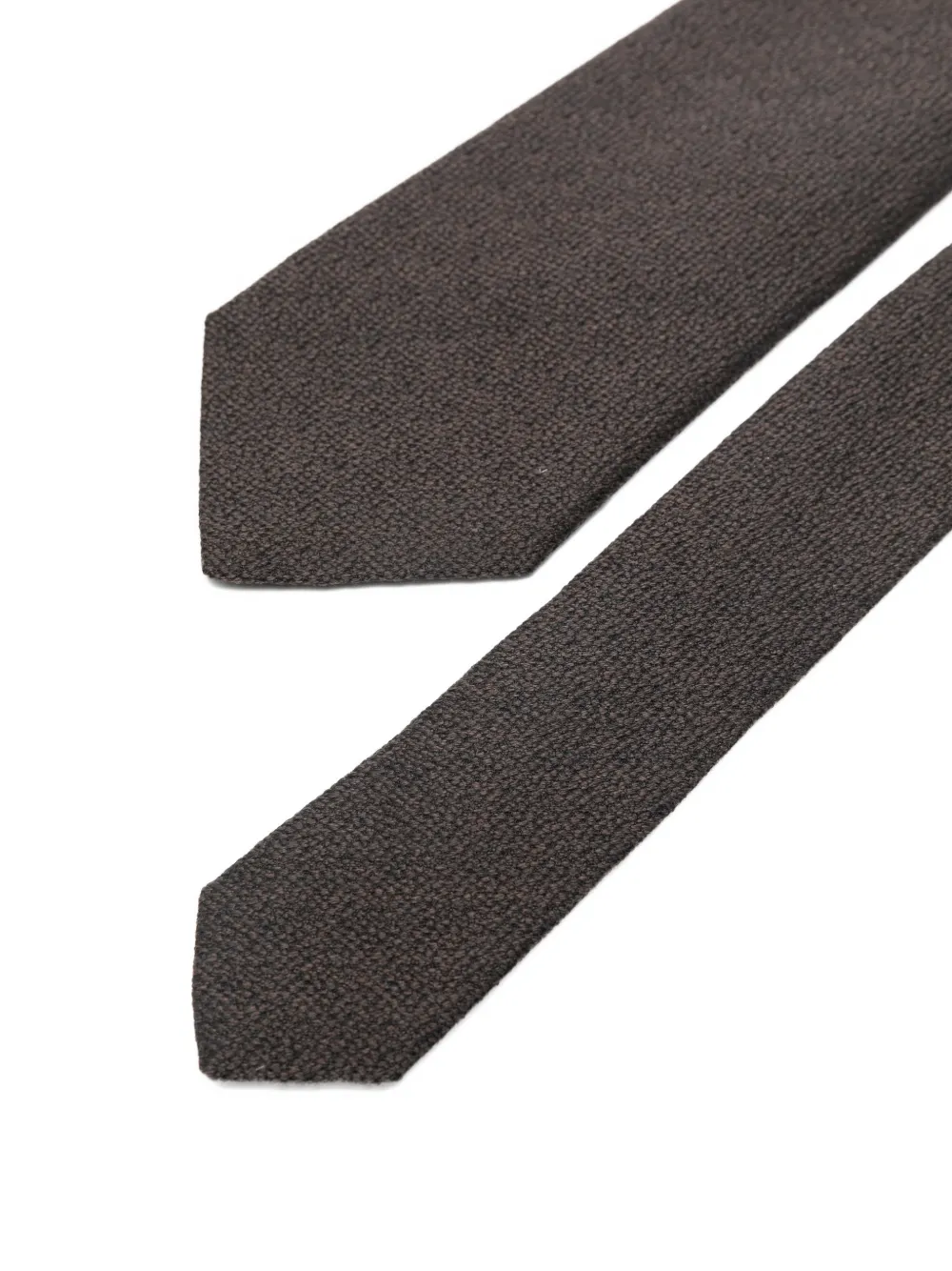  Canali Textured Tie - Brown 