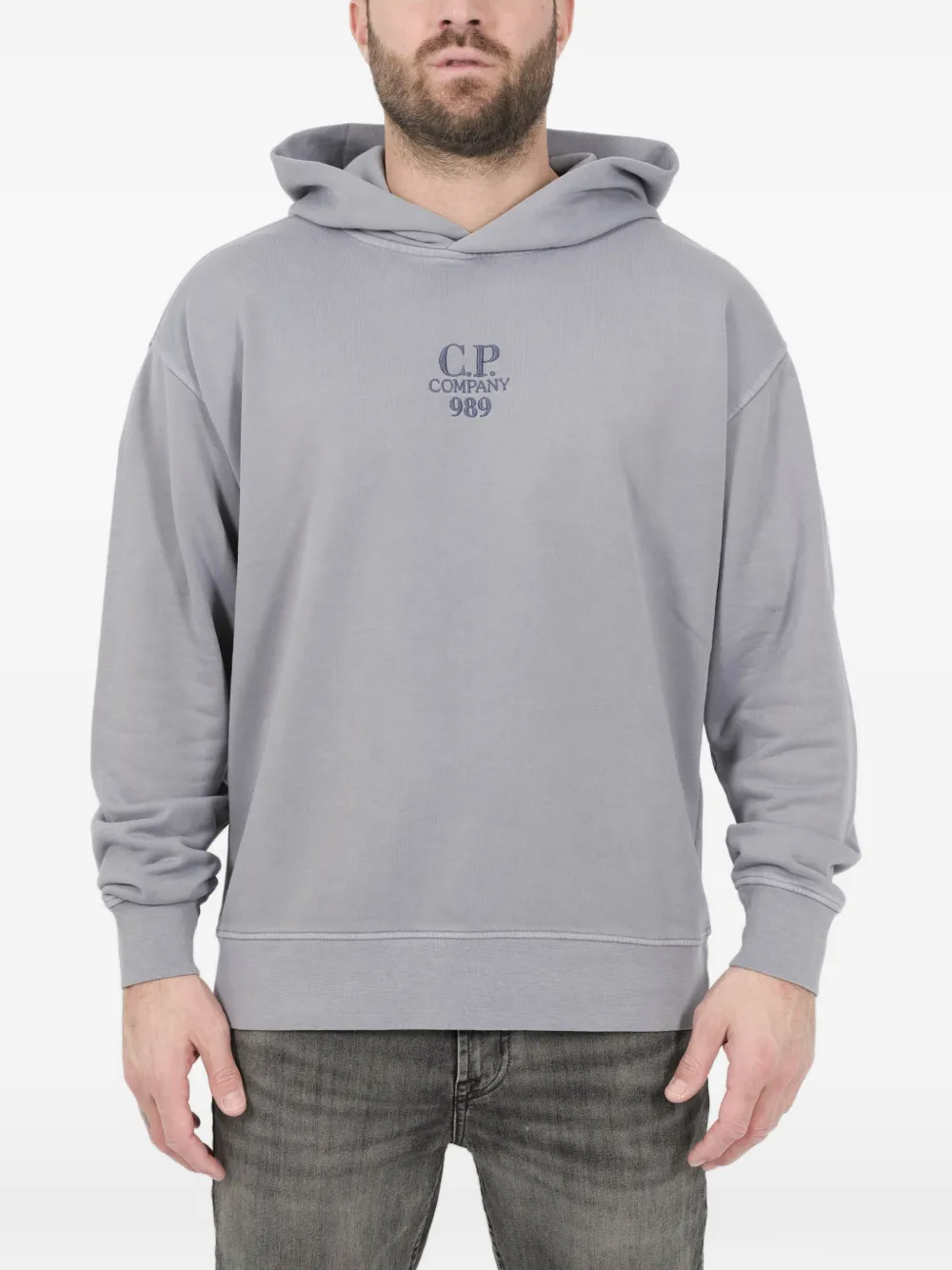 C.P. Company Felpa con cappuccio e logo - Viola