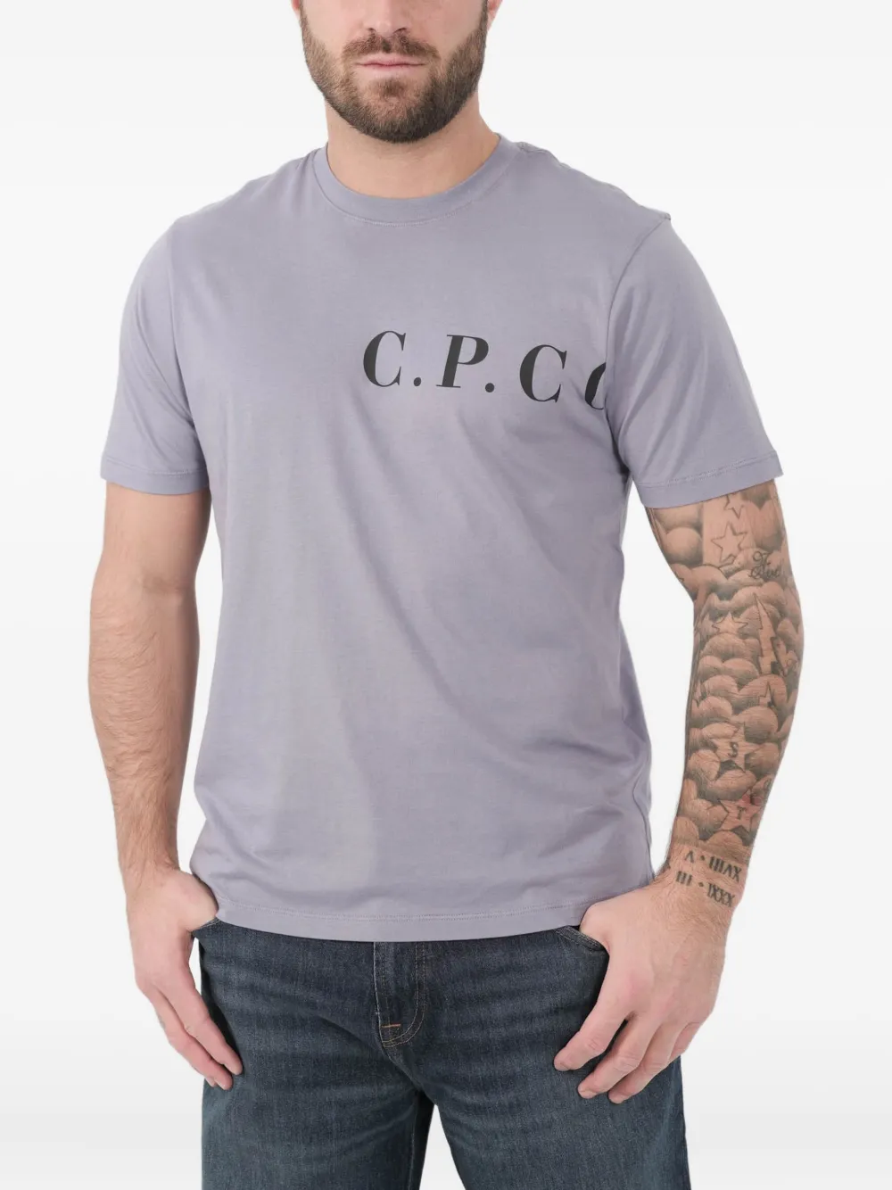 C.P. Company T-shirt con logo - Viola