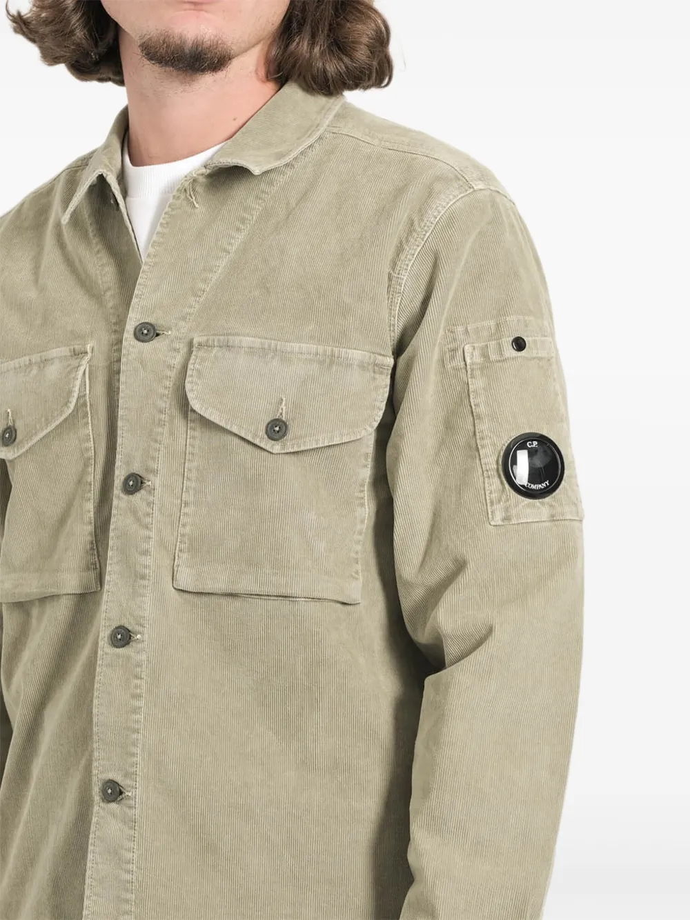 C.P. Company Overhemd met zak met knopen - Beige