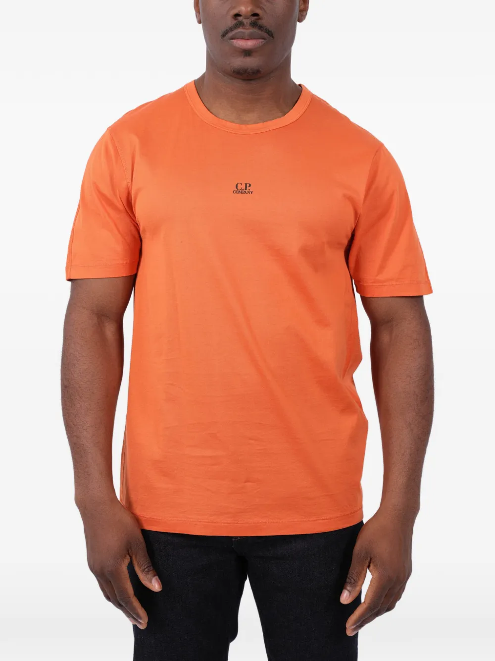 C.P. Company T-shirt con logo - Arancione