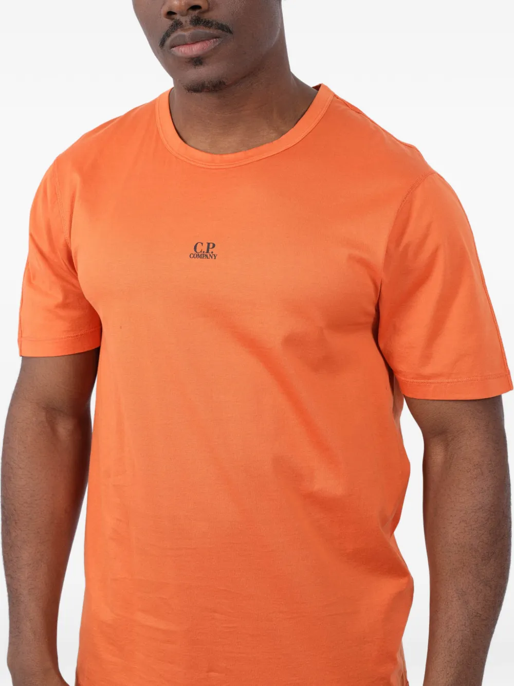 C.P. Company T-shirt met logodetail Oranje