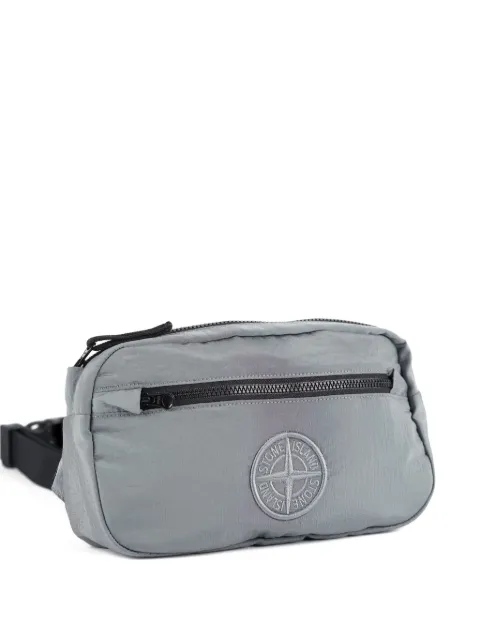Stone Island logo patch messenger bag