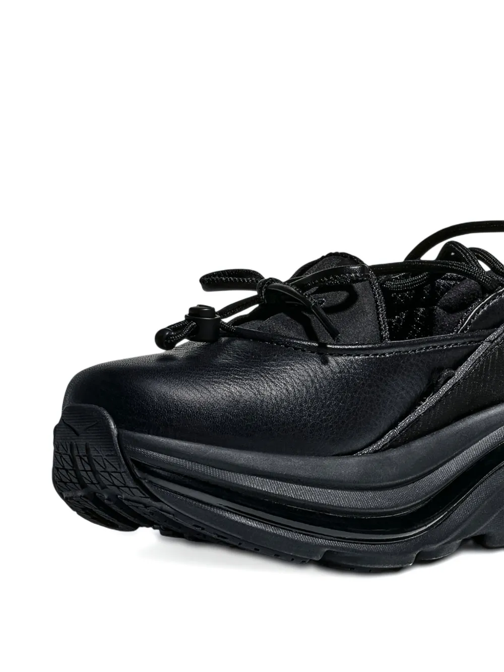 Hoka Bow Lace-up Sneakers In Black