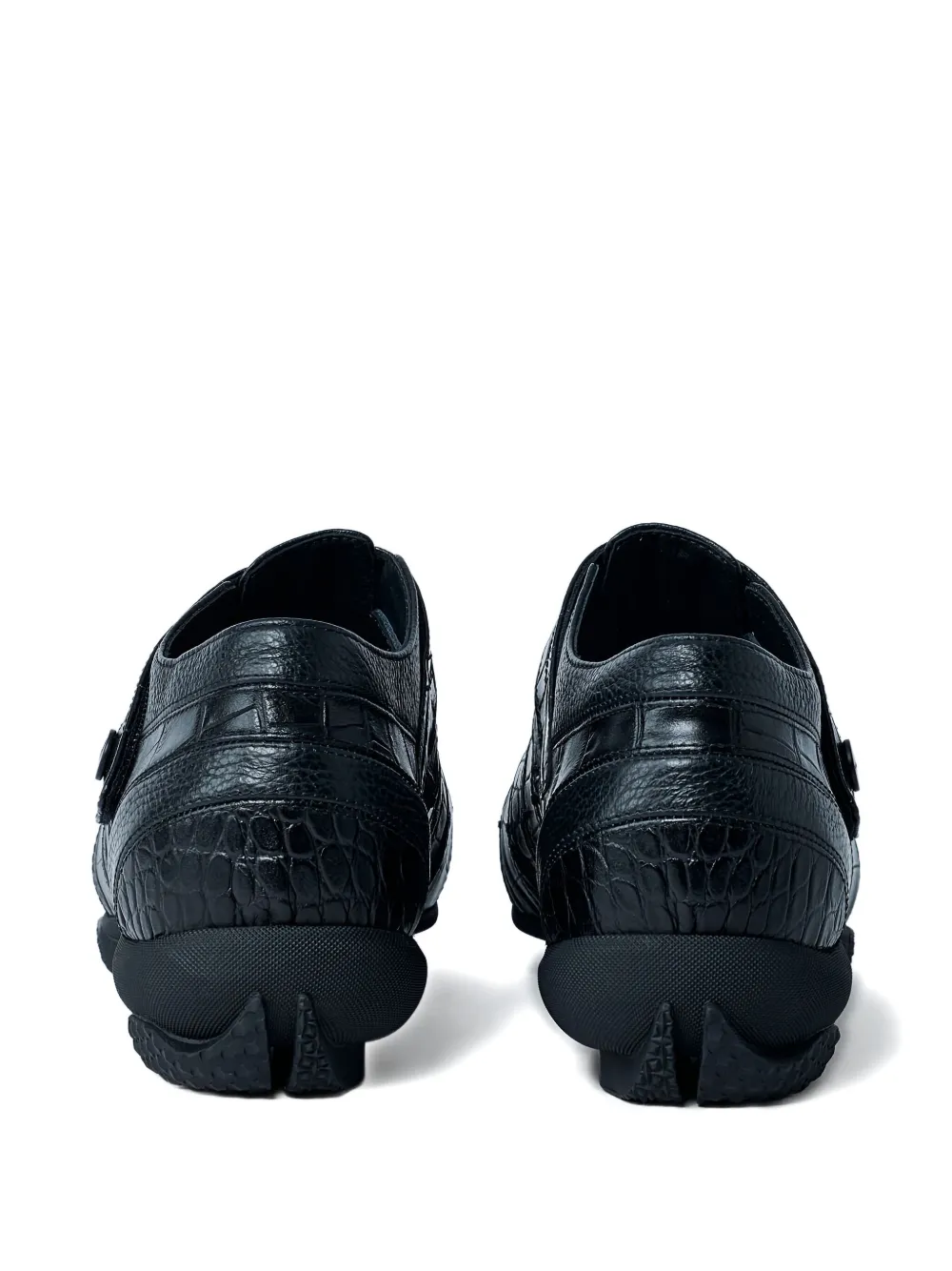 Kiko Kostadinov croc-embossed loafers - Zwart