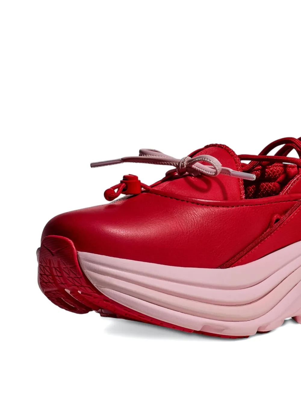 HOKA Sneakers met strikvlak Rood