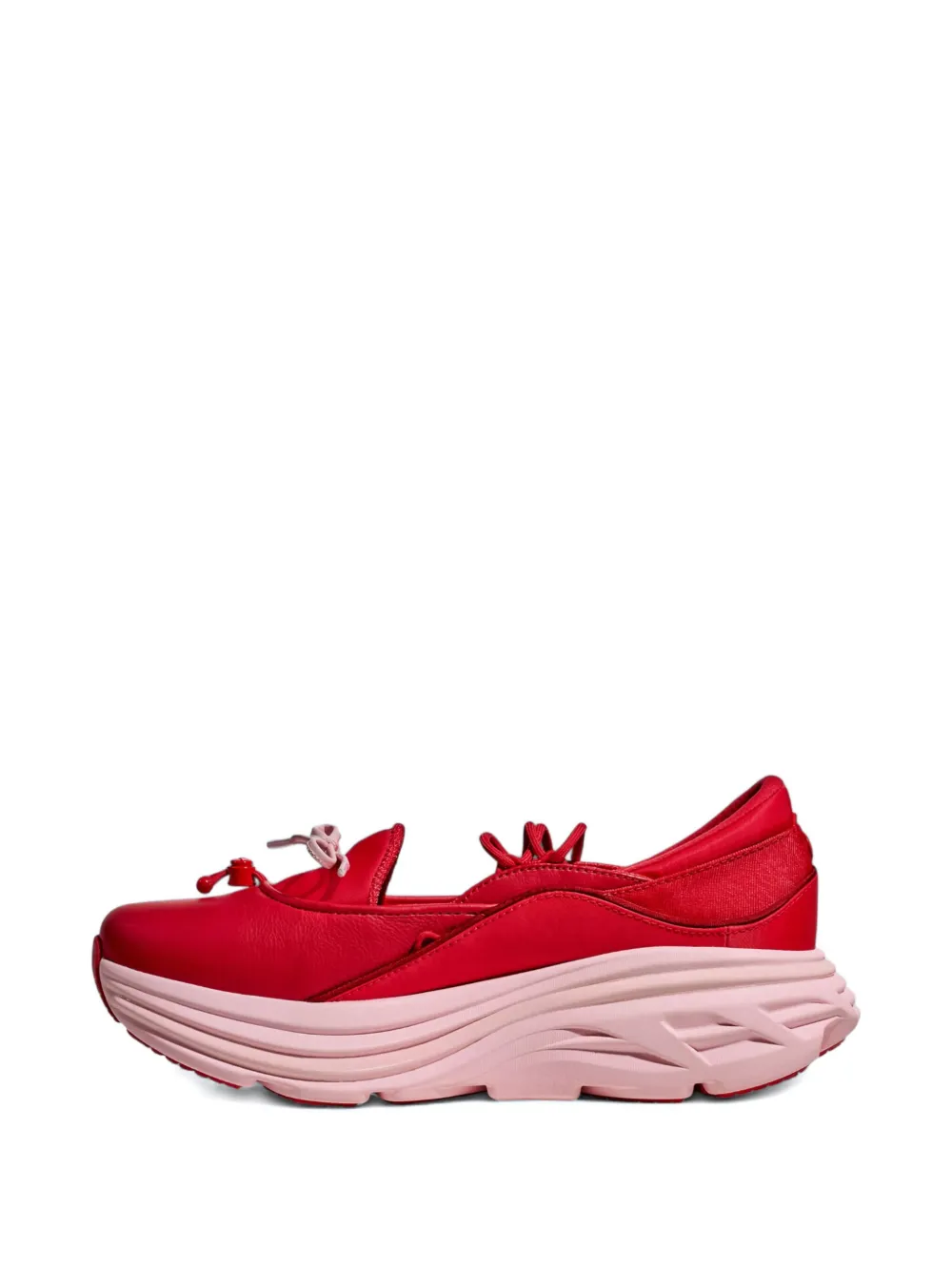 HOKA Sneakers met strikvlak Rood