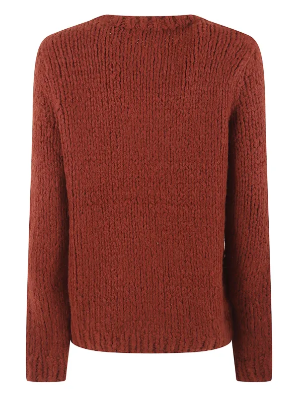 Gabriela Hearst Maglione Con Scollo Rotondo Marrone FARFETCH IT