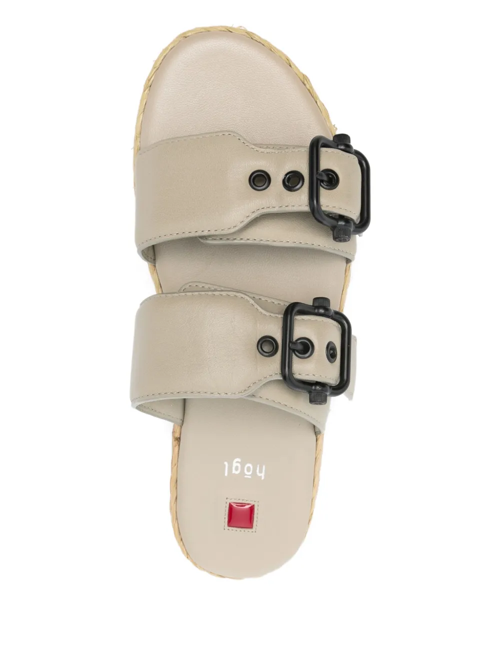 Hogl Elsa Buckled Espadrilles In Neutral