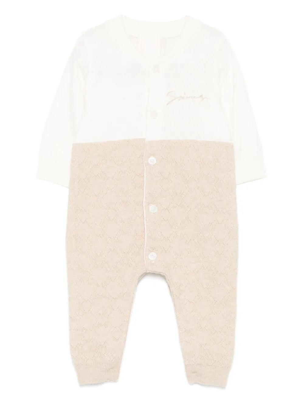 Givenchy Kids embroidery babywear - Toni neutri