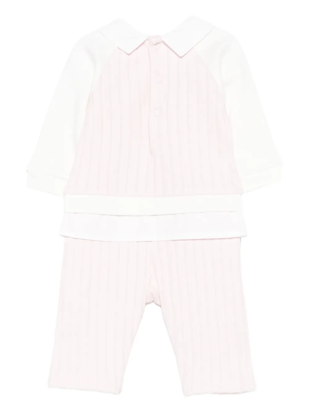 Givenchy Kids ribbed pajamas - Roze