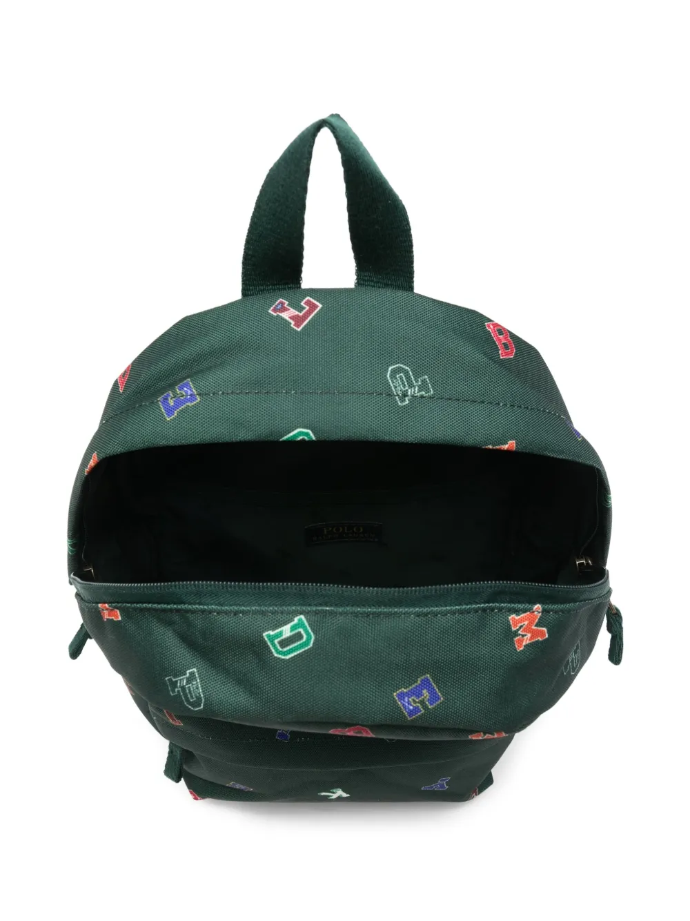 POLO RALPH LAUREN KIDS Rugtas met print Groen