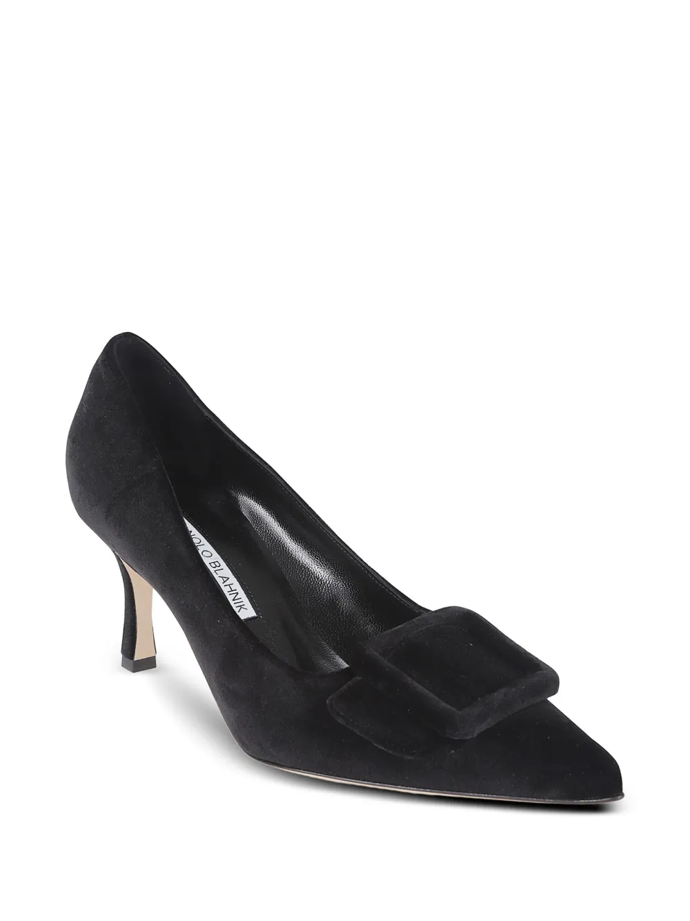Manolo Blahnik Pumps met fluwelen afwerking Zwart
