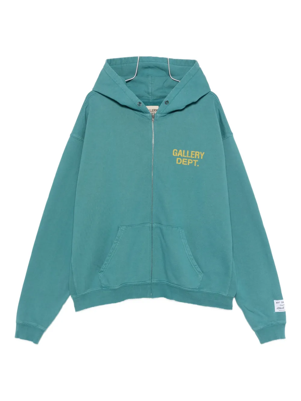 Gallery Dept. Zip Hooded Sweatshirt In Green