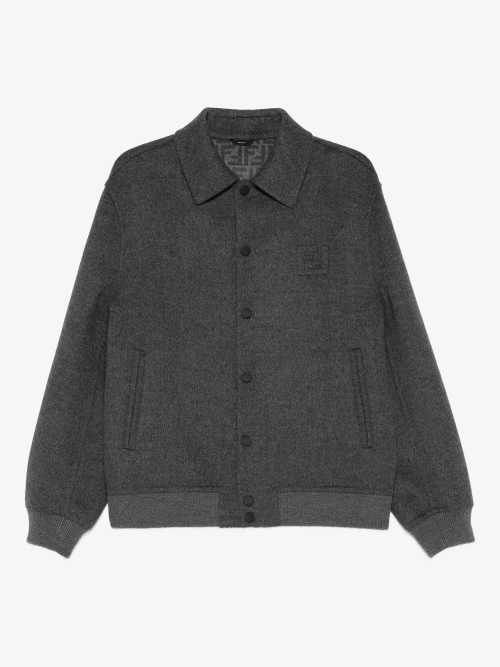 FENDI wool bomber jacket | Grey | Image 1