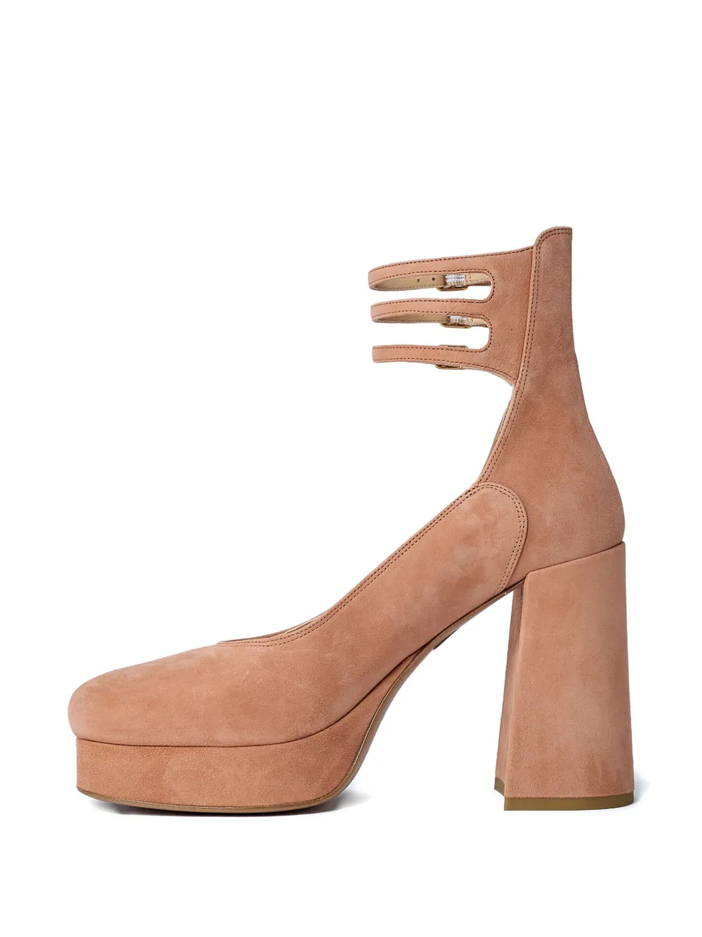 Chloé 100 mm leren pumps met bandjes Roze