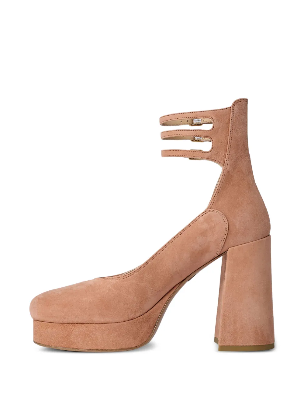 Chloé 100 mm leren pumps met bandjes Roze