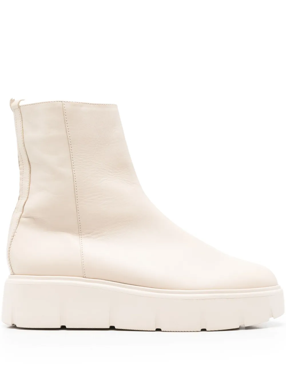 Hogl platform zip boots | Neutrals | Image 1
